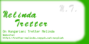 melinda tretter business card